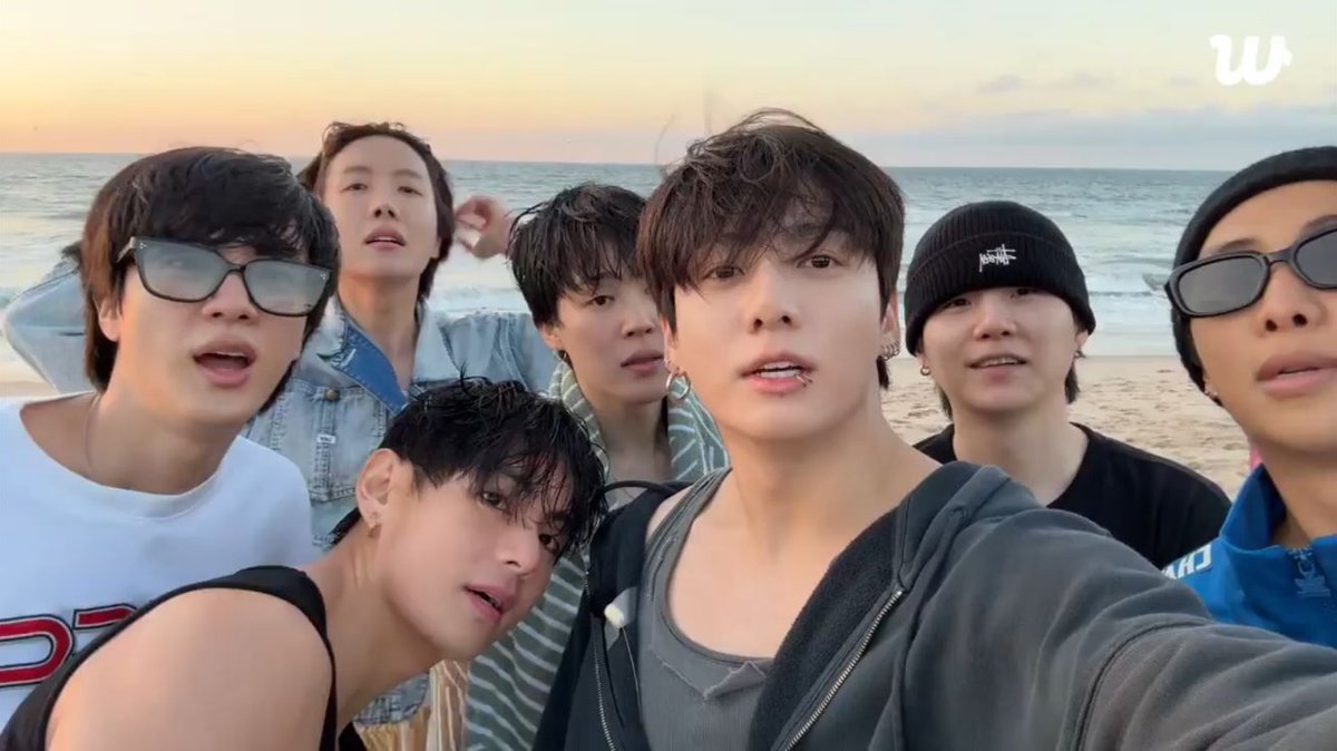 inquirerdotnet's tweet photo. OUR OT7 💜

LOOK: All the BTS members go live on Weverse, giving fans a glimpse of them hanging out and bonding at the beach.

“We’re working hard,” Jungkook says in the video.

Jin had just rejoined the group after finishing his solo tour, making fans even more excited as it means they're one step closer to their 2026 comeback. | 📷: Screengrabs from BTS/Weverse

READ RELATED STORY: https://t.co/3h22HpUViW