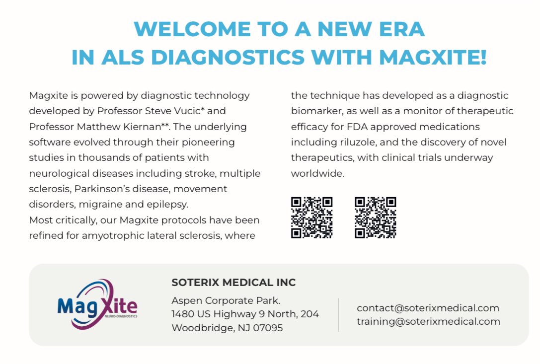 Magxite (@magxite) on Twitter photo These findings support assessment of cortical motor function in #ALS | Short interval intracortical inhibition #SICI is the most sensitive parameter to assess #brain motor function in ALS | #diagnostic #therapeutic #biomarker #MND <a href="/nervecentrals/">Professor Matthew C. Kiernan AM Nerve Centrals</a> #Soterix
pubmed.ncbi.nlm.nih.gov/40374755/ These findings support assessment of cortical motor function in #ALS | Short interval intracortical inhibition #SICI is the most sensitive parameter to assess #brain motor function in ALS | #diagnostic #therapeutic #biomarker #MND <a href="/nervecentrals/">Professor Matthew C. Kiernan AM Nerve Centrals</a> #Soterix
pubmed.ncbi.nlm.nih.gov/40374755/