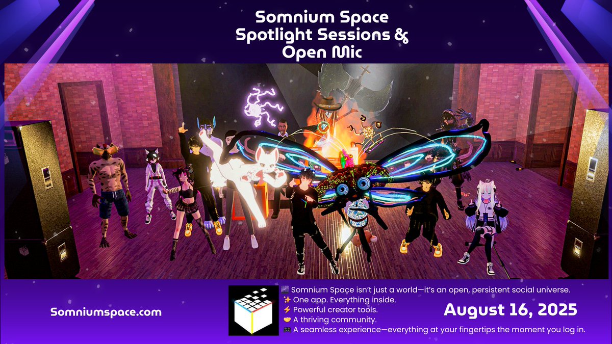 carlos austin (@cpaustin2000) on Twitter photo ๐คโจ What an incredible evening in Spotlight Sessions + Open Mic!
So much talent, creativity, and community energy on display tonight. Grateful to be part of it! ๐ซ <a href="/SomniumSpace/">Somnium Space</a> <a href="/Meloz_VR/">Meloz ใกใญใบ</a> <a href="/Shodah10/">Shodah</a> ๐คโจ What an incredible evening in Spotlight Sessions + Open Mic!
So much talent, creativity, and community energy on display tonight. Grateful to be part of it! ๐ซ <a href="/SomniumSpace/">Somnium Space</a> <a href="/Meloz_VR/">Meloz ใกใญใบ</a> <a href="/Shodah10/">Shodah</a>