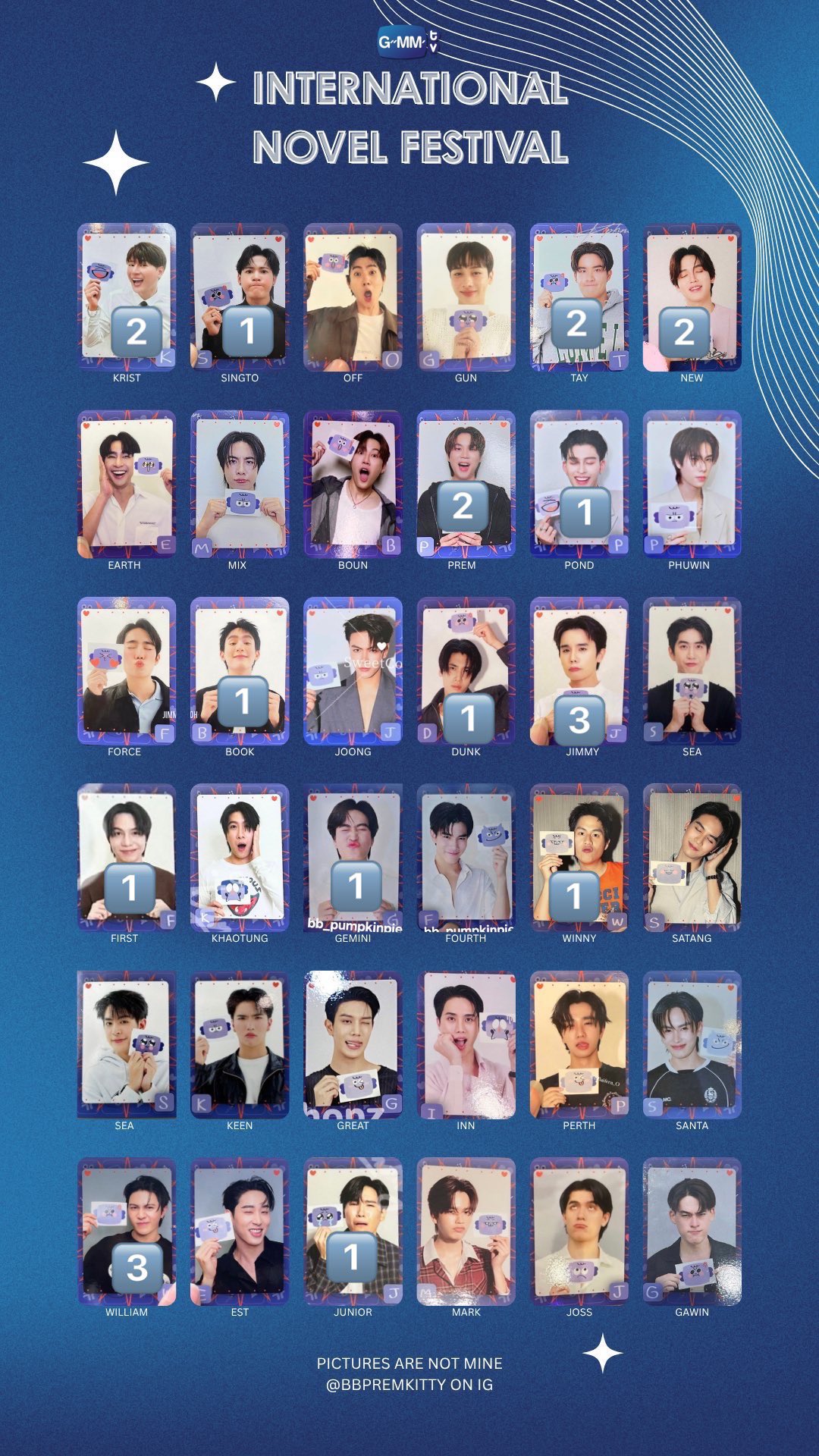 ThamePo サイン入りカード WilliamEst GMMTV WILLIAMEST | Photocard, Set Photocards / Thamepo GMMTV