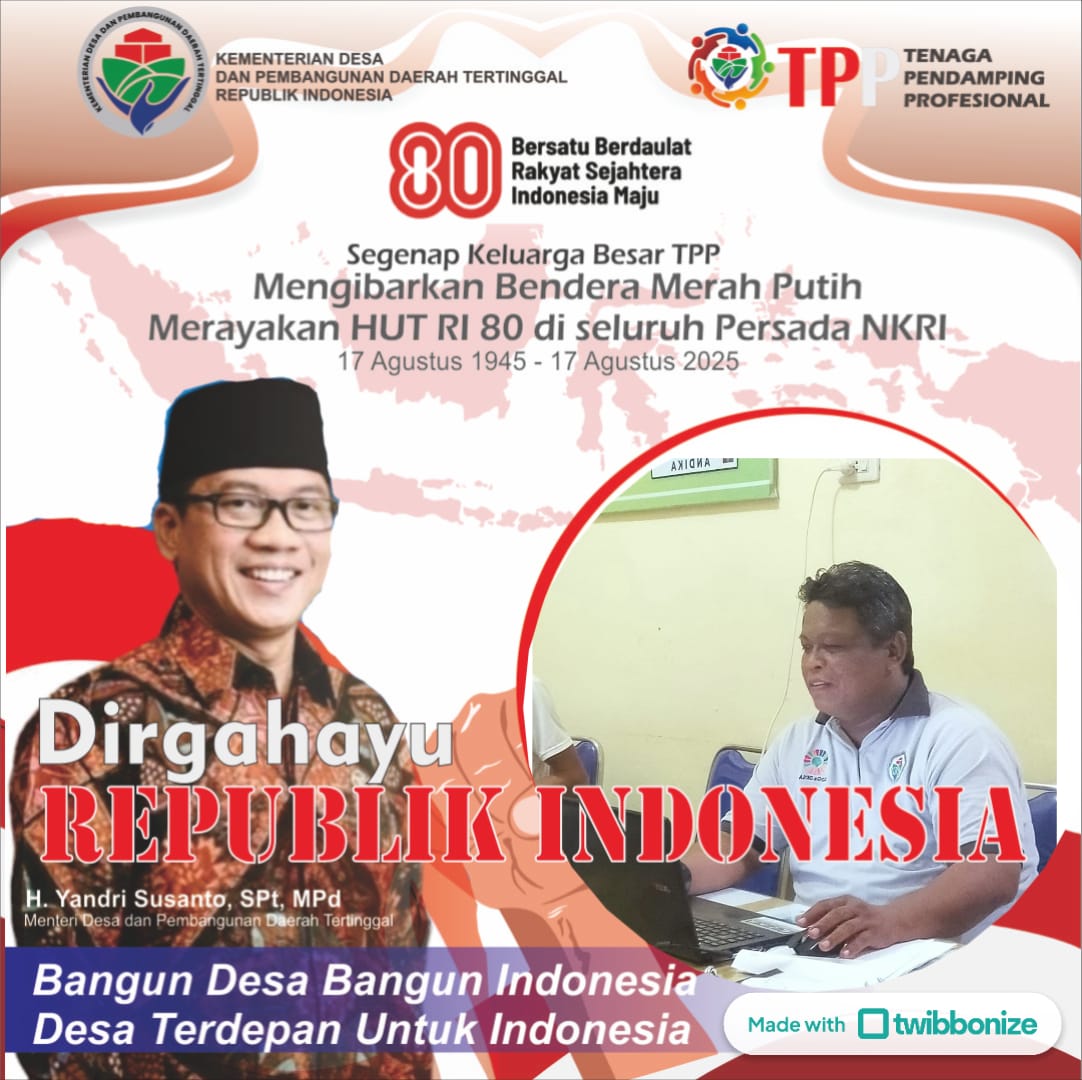BTiar17's tweet photo. HUT kemerdekaan Republik Indonesia Ke 80
Bersatu Berdaulat Rakyat Sejahtera Indonesia Maju
#TPPKibarBenderaMerahPutih
#TPPDirgahayuRI80
#BangunDesaBangunIndonesia
#TPPAcehHebat
#TPPProvAceh 
#TPPKabPidie
@kemendespdt
@bpsdmkemendesa
@prabowo
@YandriSusanto27 @ahmadrizapatria https://t.co/xyyXiD2mRq