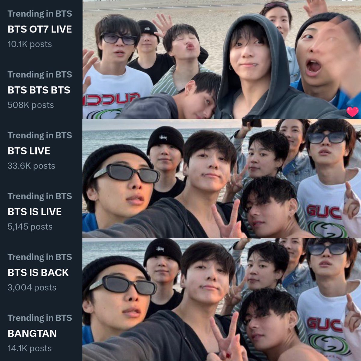 menos mal no nos emocionamos tanto😭💜

BTS IS BACK
BTS IS 7 
BTS OT7 LIVE
BTS BTS BTS 
BTS LIVE