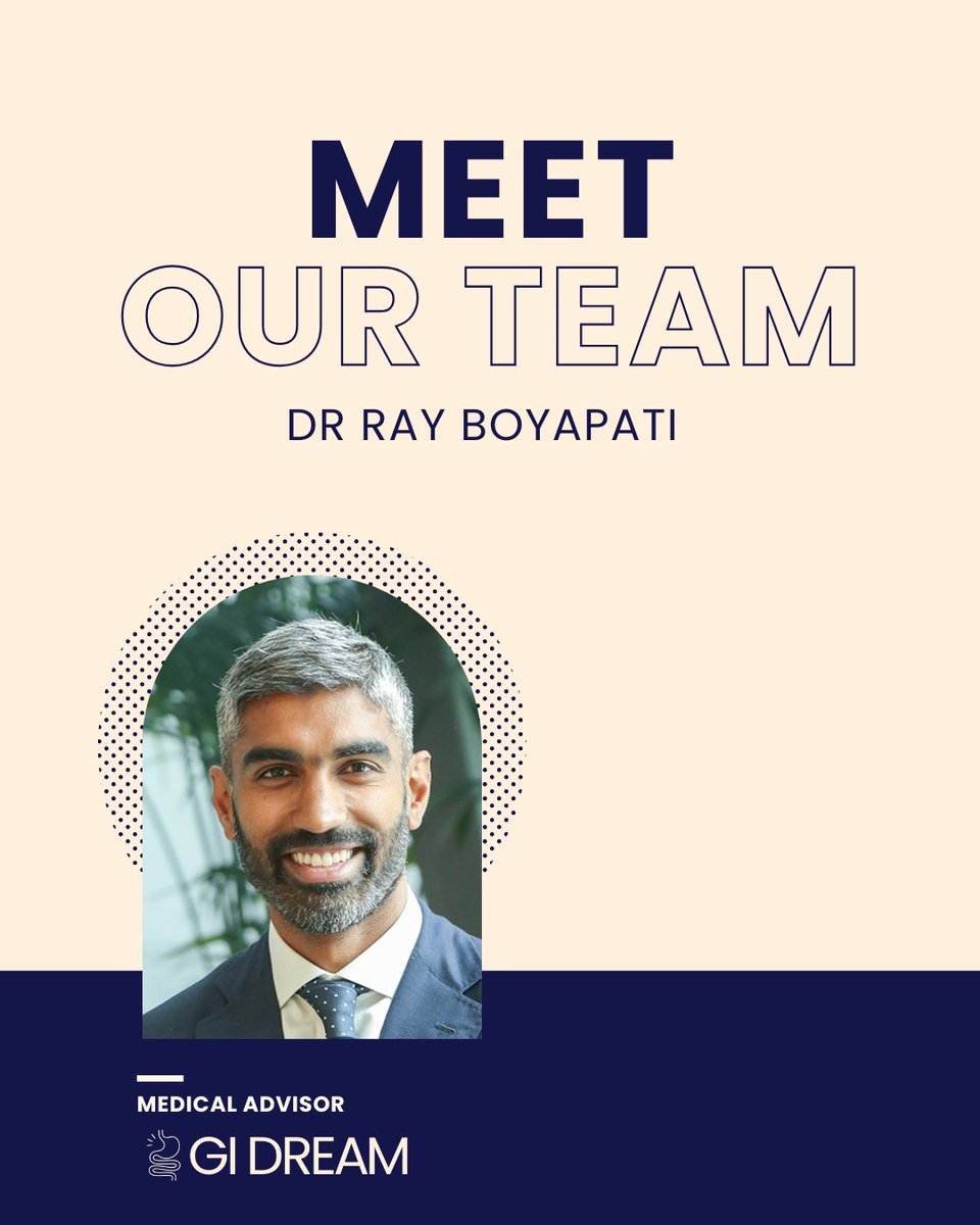 ✨ Meet our Medical Advisor ✨

We are thrilled to welcome Dr Ray Boyapati to the GI DREAM team!🩺

<a href="/DrRayBoyapati/">Ray Boyapati</a> 

📖 Read Ray’s bio at gidream.org