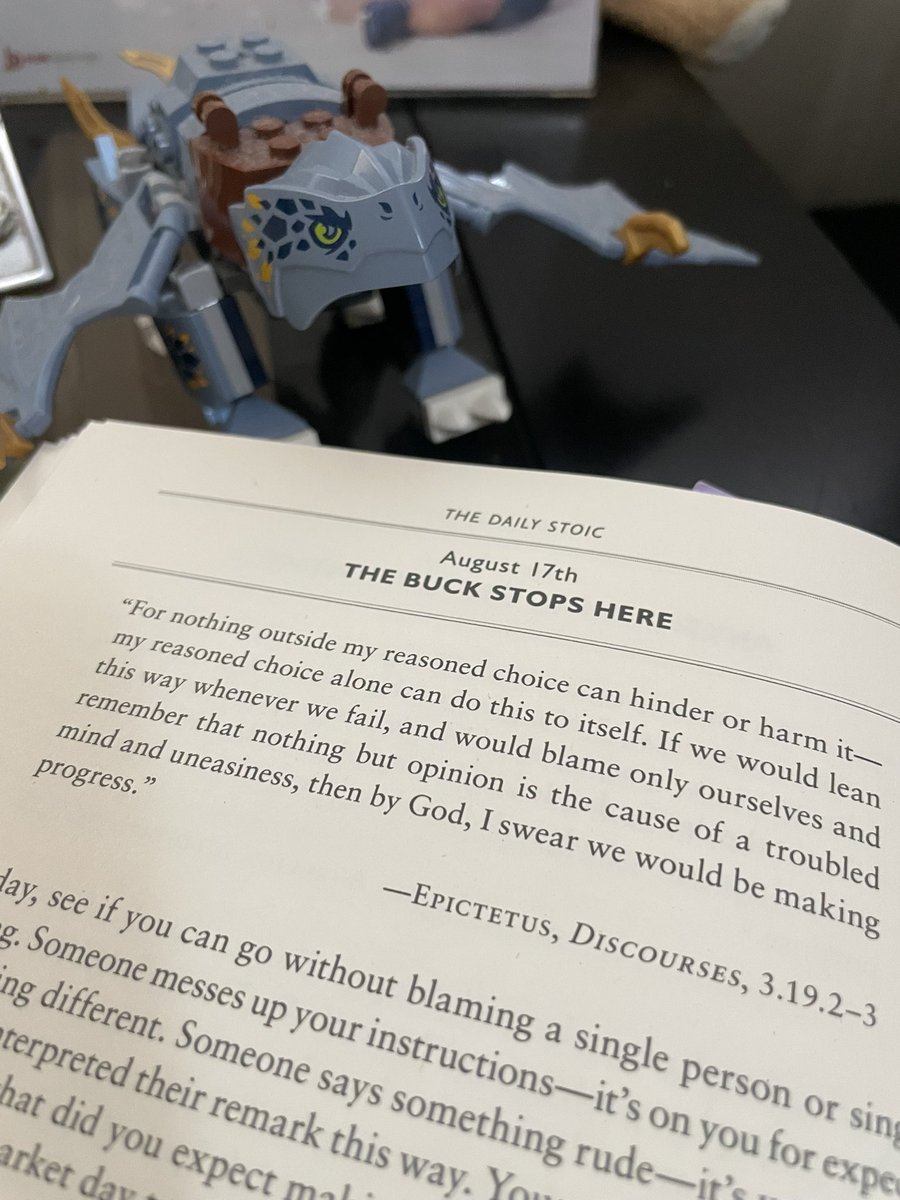 Interesting thought before the week starts.

“Even one minute without playing the blame game is progress in the art of living.”

- The Daily Stoic by Ryan Holidat and Stephen Hanselman

Blessed Sunday 😇 🙏