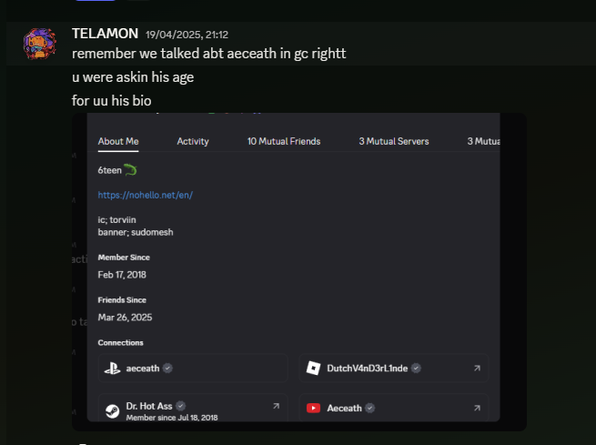 Adennon_'s tweet photo. ?? Nolisair, the same guy who groomed one of the revamp staff, the guy who shat on the revamp for months and shit talked jörm btw??? that's cool ! I'm killing myself today! #projectvorbeckia this guy is also friends with aeceath so LOLL and so is jörm https://t.co/vN81A1G7g7