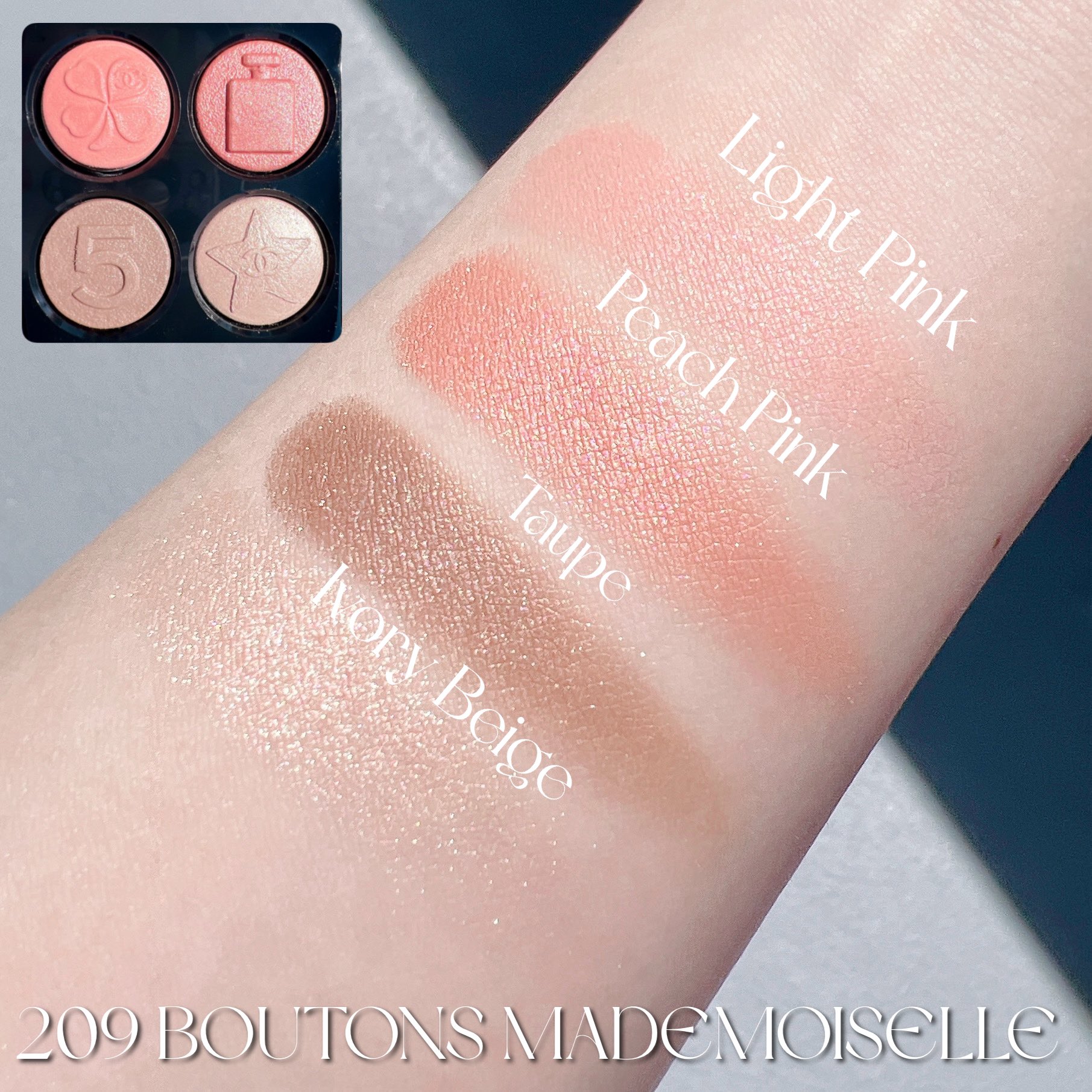 シャネル　アイシャドウ　レ キャトル オンブル ブトン　209 CHANEL限定アイシャドウ「レ キャトル オンブル 209 ブトン