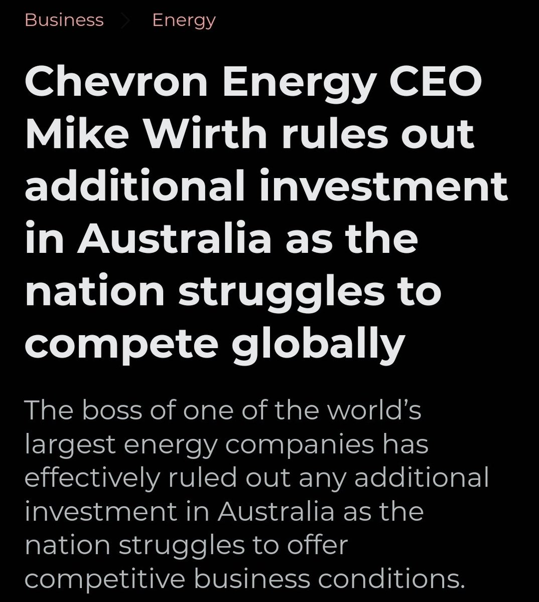 Australians will need to get used to this under this decrepit socialist Albanese Labor government. 

skynews.com.au/business/energ…