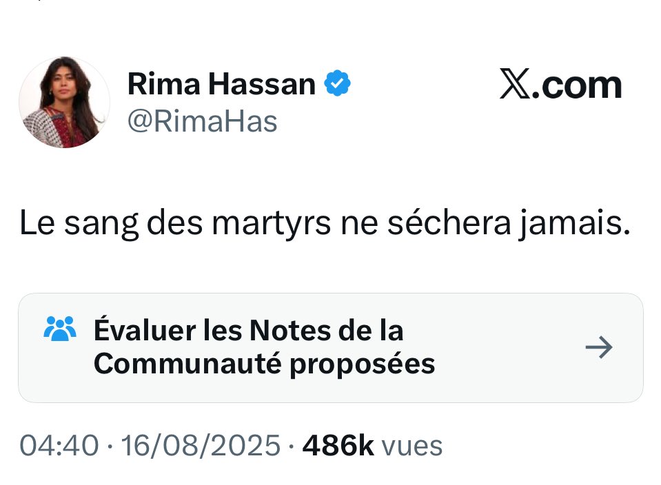 Rima Hassan est une députée française mais elle parle comme si elle était déjà à la tête du Hamas ☝️