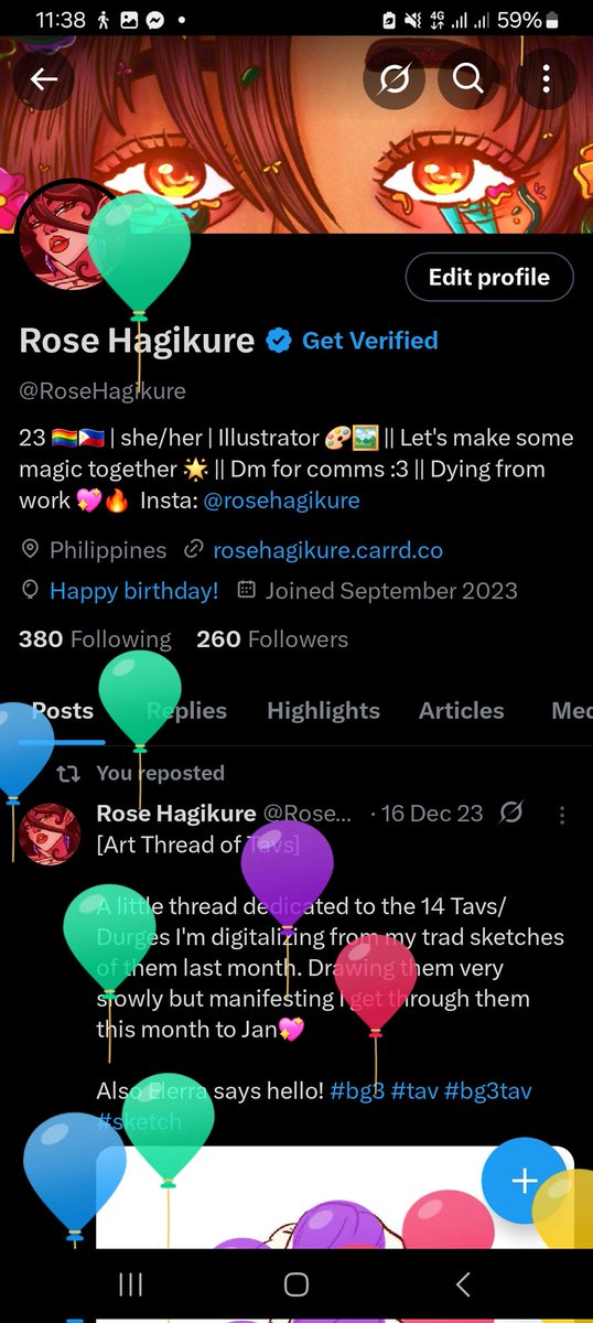 Yipeee 💖🎈 Happy Bday to mee ✨️