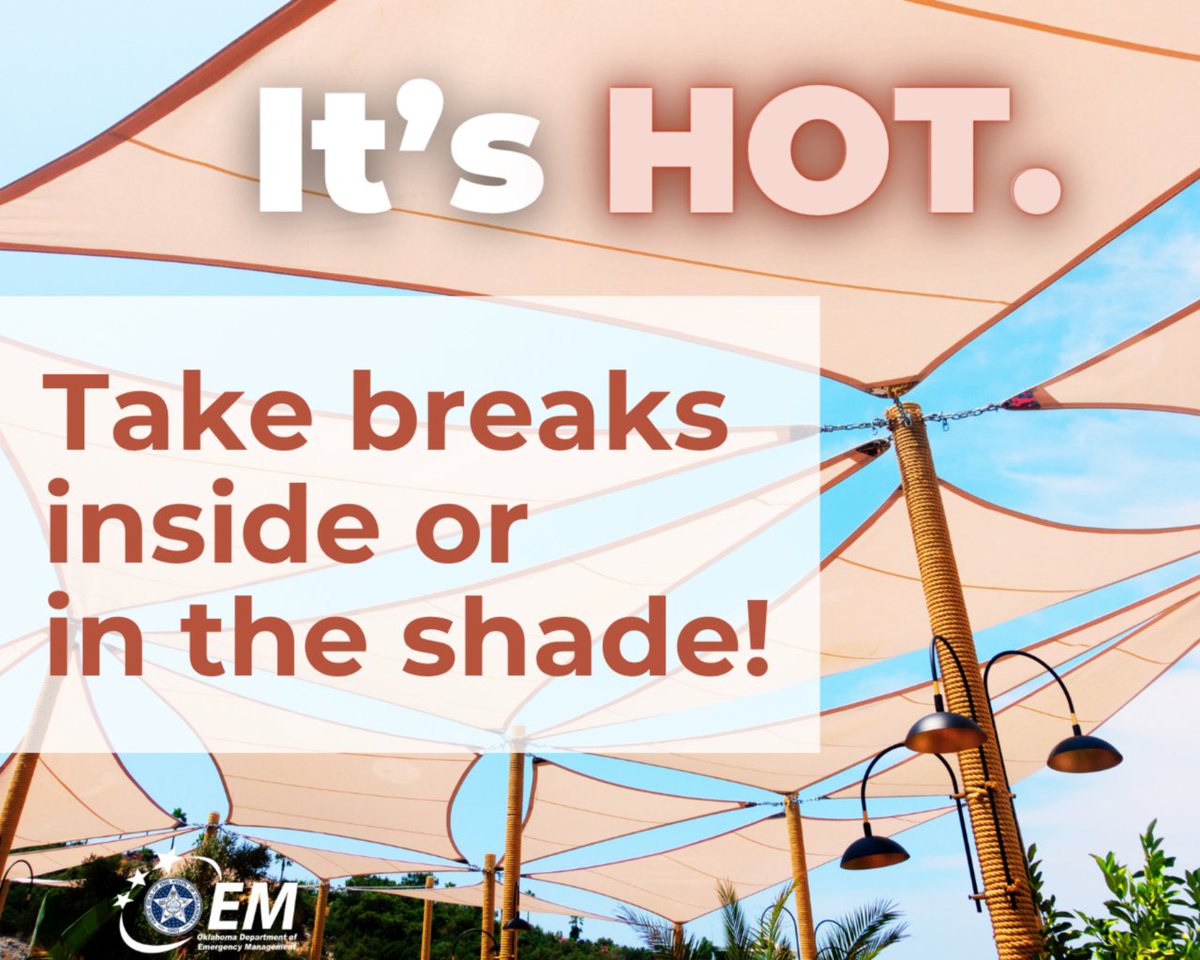 As you enjoy outdoor activities this weekend, be sure to practice #HeatSafety! Take frequent breaks indoors or in the shade.