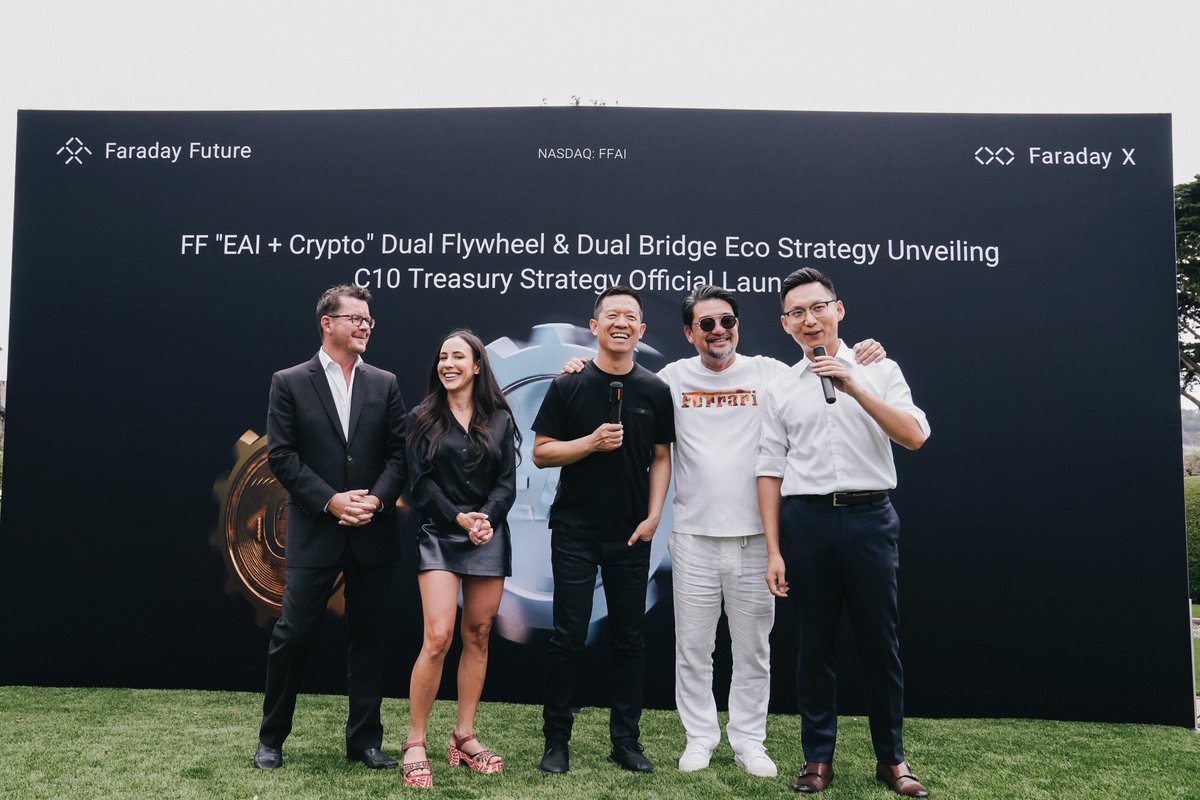 Faraday Future (@faradayfuture) on Twitter photo Proud to announce FF's Dual-Flywheel strategy - where EAI mobility meets Web3 value creation.
This is how we architect the future. <a href="/YTJiaFF/">YT Jia ่ดพ่ทไบญ</a> <a href="/CryptoWendyO/">Wendy O</a> <a href="/BrodyMullinsDC/">Brody Mullins</a> <a href="/IanCalderon/">Ian Calderon</a> <a href="/JerryWangff/">Jerry Wang</a>
#FaradayFuture #ffai #Trading #C10Treasury #YTJia Proud to announce FF's Dual-Flywheel strategy - where EAI mobility meets Web3 value creation.
This is how we architect the future. <a href="/YTJiaFF/">YT Jia ่ดพ่ทไบญ</a> <a href="/CryptoWendyO/">Wendy O</a> <a href="/BrodyMullinsDC/">Brody Mullins</a> <a href="/IanCalderon/">Ian Calderon</a> <a href="/JerryWangff/">Jerry Wang</a>
#FaradayFuture #ffai #Trading #C10Treasury #YTJia