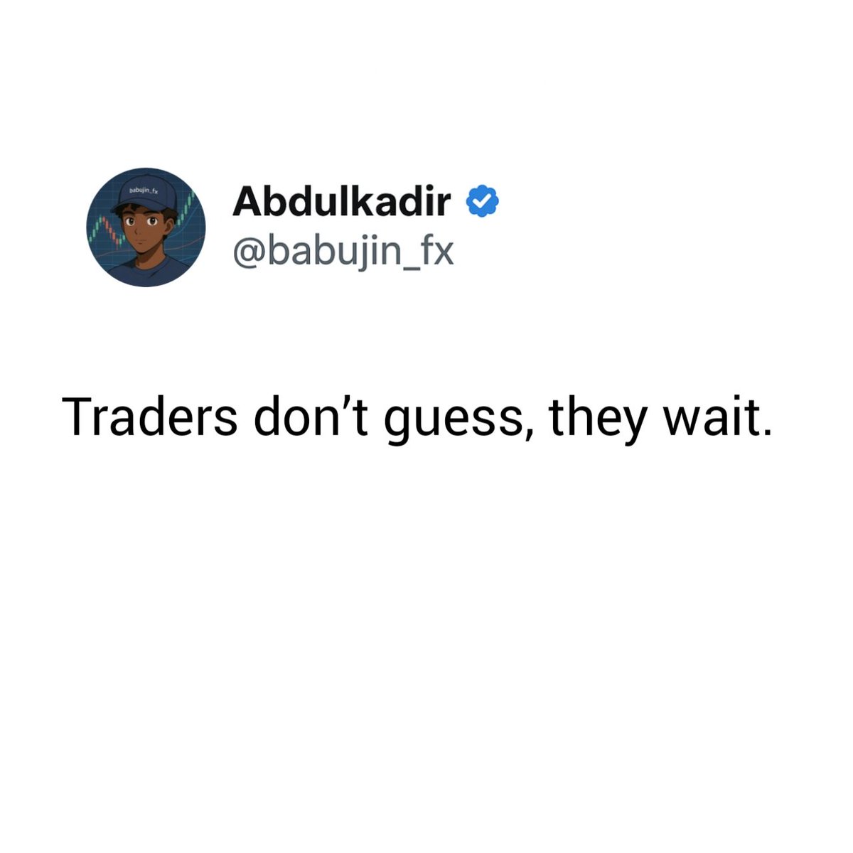 Real traders don’t enter trades based on hope or emotions. They wait for confirmation setups that match their strategy. #Traders