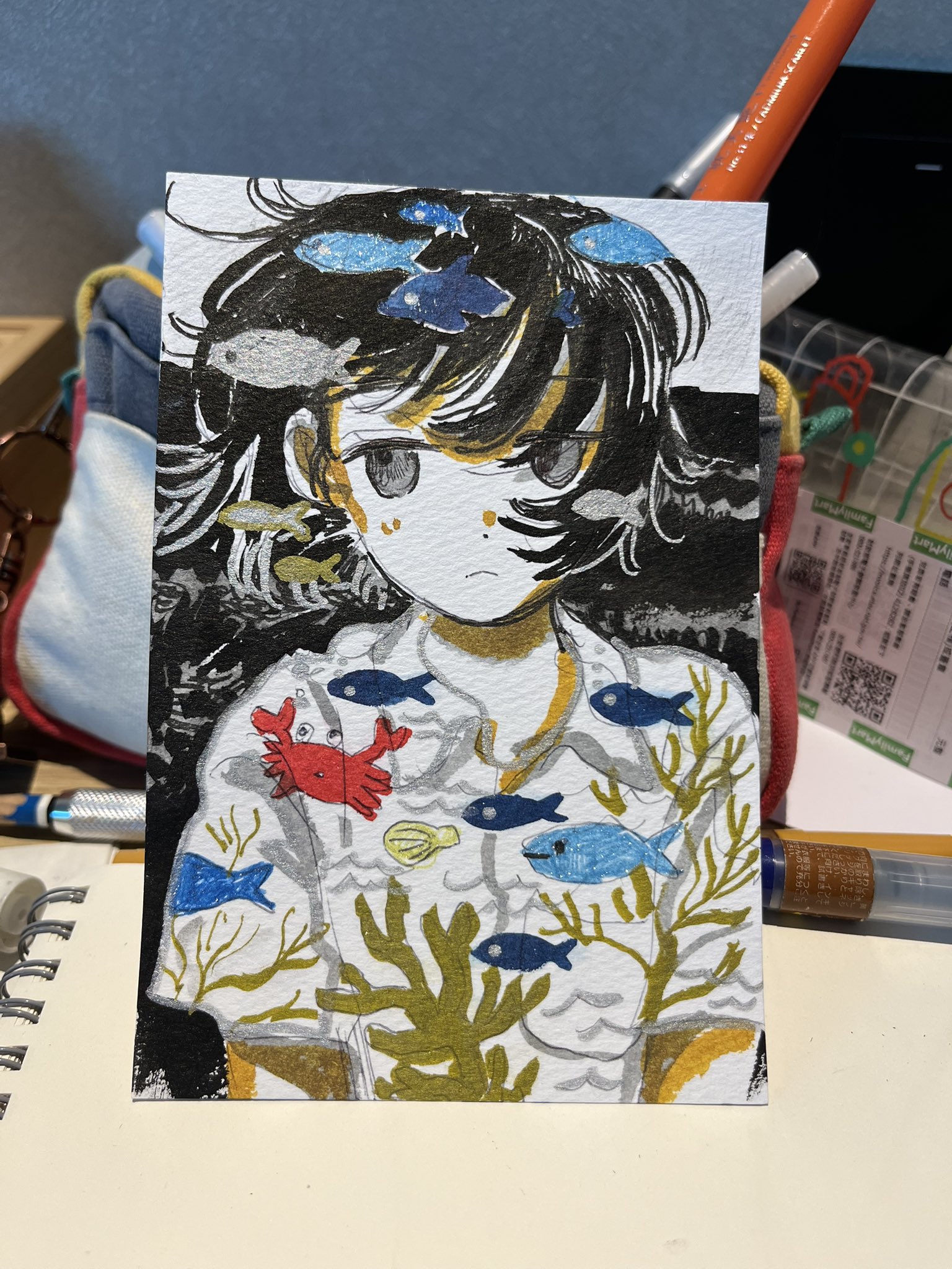 みなはむ　原画　一点もの　unique みなはむ原画一点ものunique