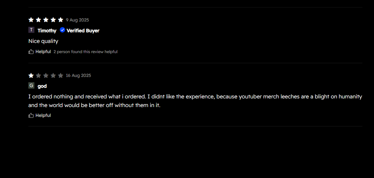 We were meeting today and were super confused to see a 1-star review, when we didn't get any complaints via email. 

Then we read it 😭