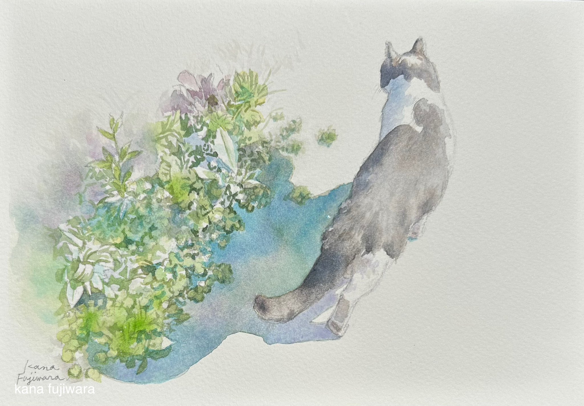 水彩画 花 水彩画】原画「小さな薔薇」220×160 mm #花 #薔薇 絵画