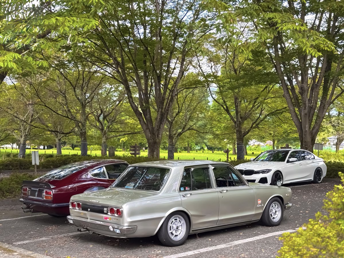 お盆最終日はいつもの場所で朝活
このハコスカGT-Rのエンジンにスワップしてるらしくて横転