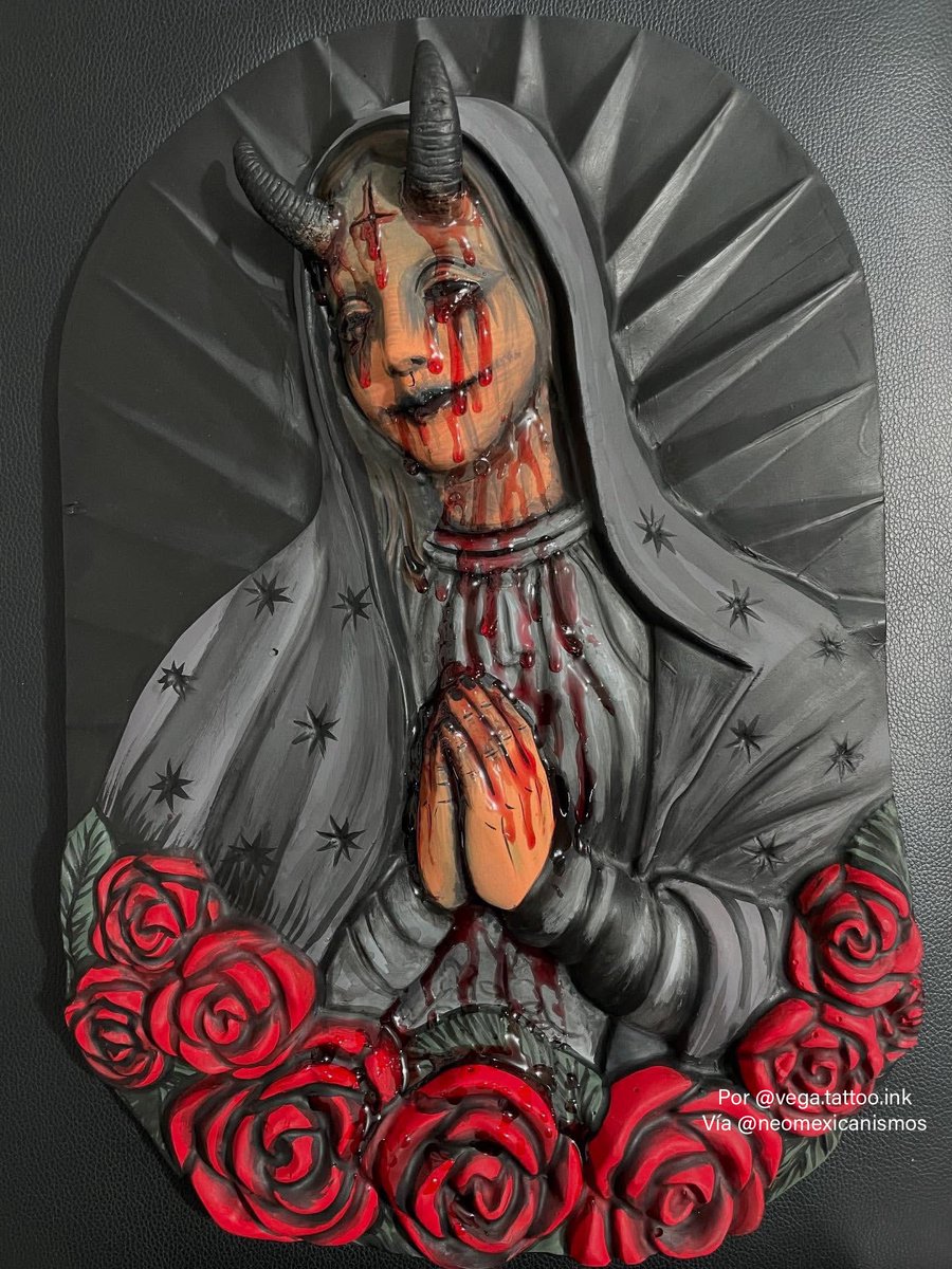 Lupita 🙏🏻🩸 ::: por <a href="/vega/">vega</a>.tattoo.ink #neomexicanismos