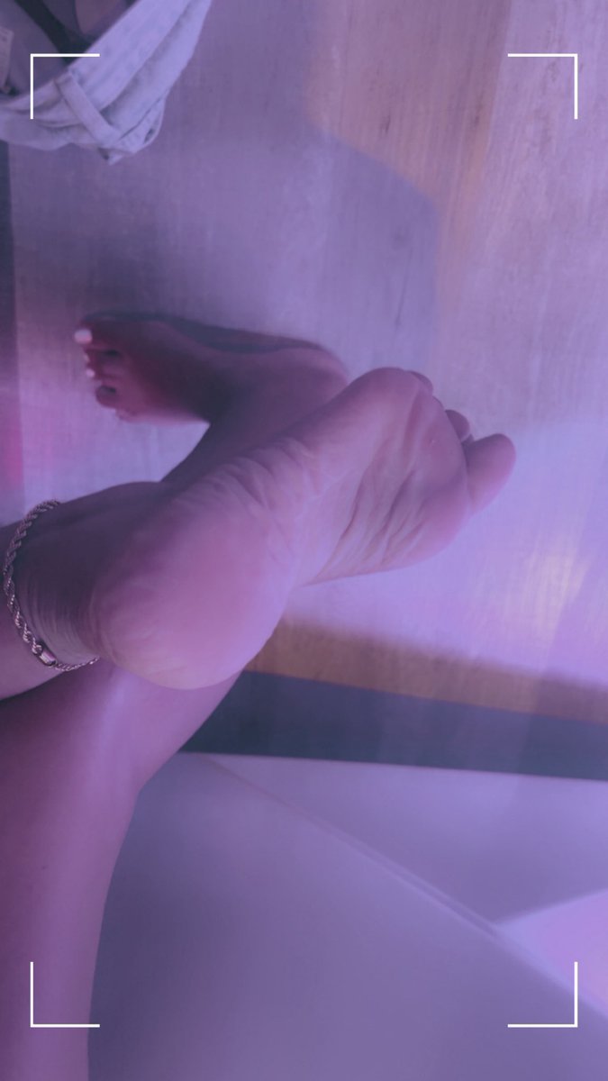 Hot and sweaty soles after a nice tanning session