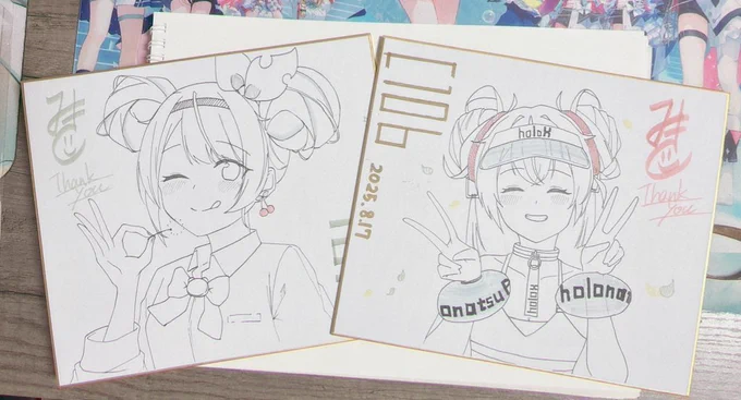 ただ今から色紙大さいずも2000円で頒布します〜 