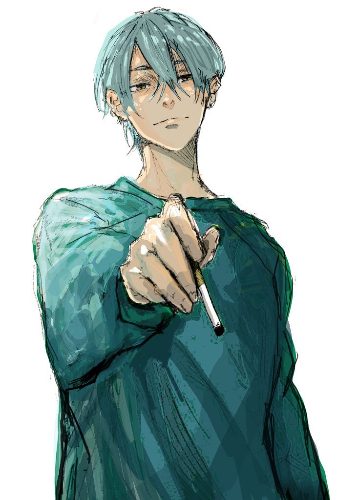 #夏の創作クラスタフォロー祭り 
 #絵柄が好みっていう人にフォローされたい 
 #絵描きさんと繋がりたい 
 #絵描きさんフォロバ100 
1本いるかい？🚬