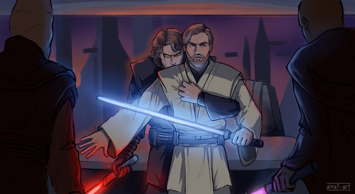 Inspired by amazing “All he’ll see is me”. 
Link 👇

#starwars #vaderwan #darthvader #obiwankenobi
