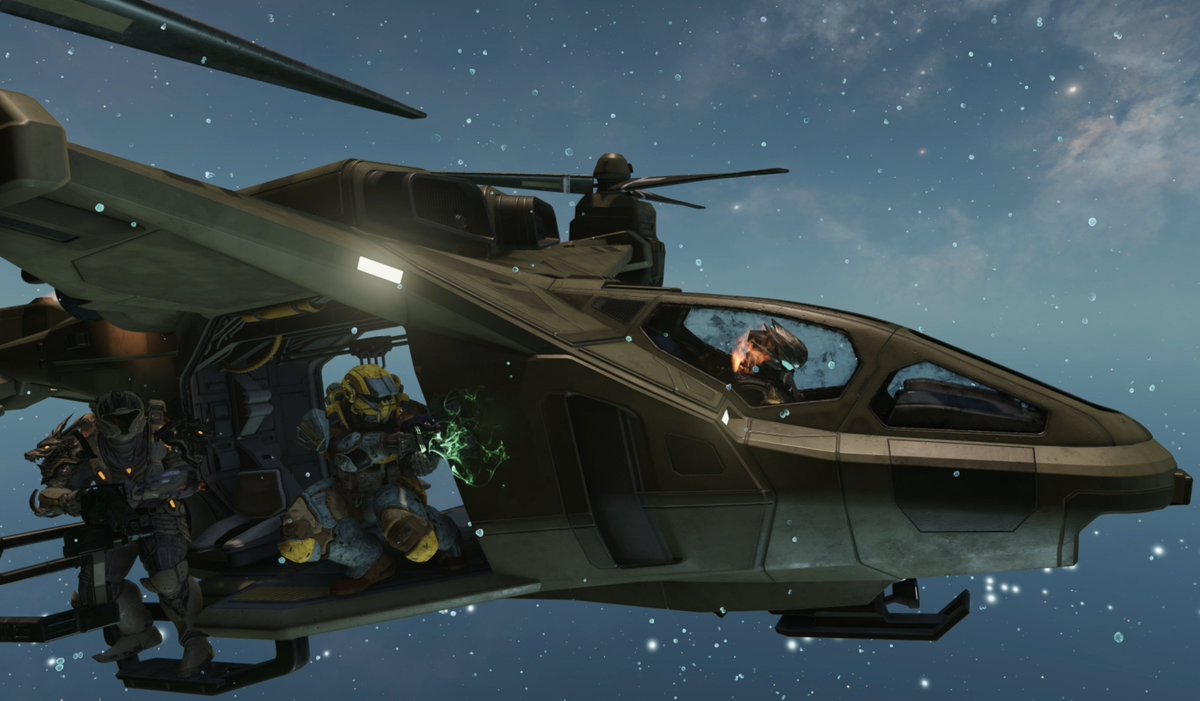 streah's tweet photo. //Returning from leave, eh spartan? Report to the flight deck!
//Live with some @Halo Infinite tonight as the #QuietButChaotic spartan returns to see what's new!
//Links below!
#TwitchStreamer #HaloInfinite #HaloNight https://t.co/ROHenloCHD