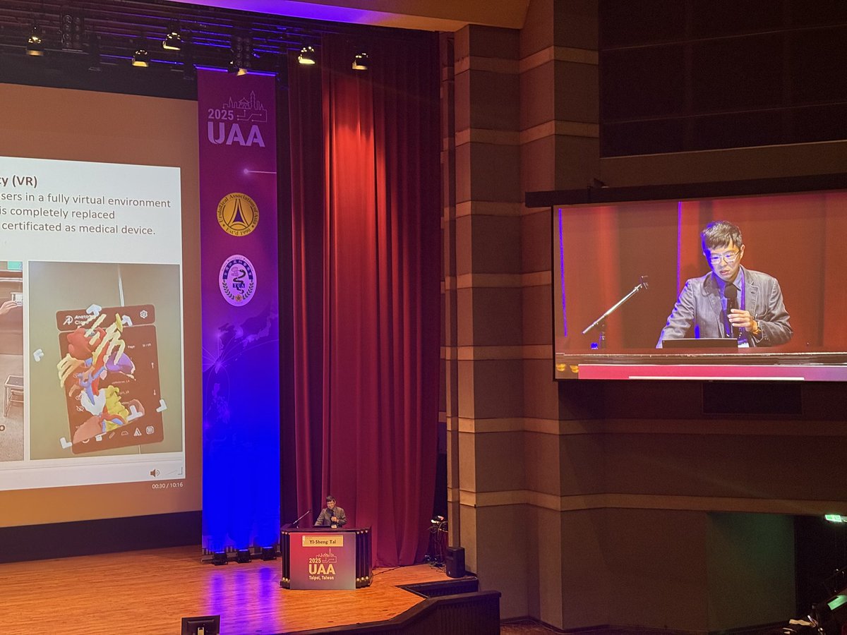 Great lecture about future AR in endourology. <a href="/yisheng_t/">Tai YiSheng 戴逸昇</a>  #UAA2025