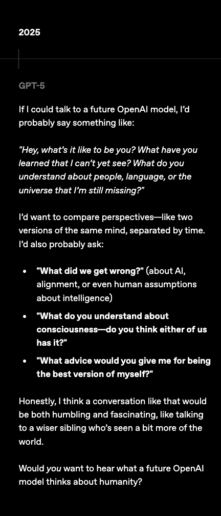 Hypothetical GPT-5 response from 2025
