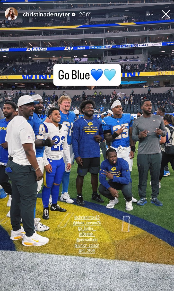 What a squad!

Steve Clinkscale, Christopher Hinton, Blake Corum, Karsen Barnhart, Josaiah Stewart, Josh Wallace, Junior Colson, Hassan Haskins

📸: <a href="/cderute/">Christina DeRuyter</a>