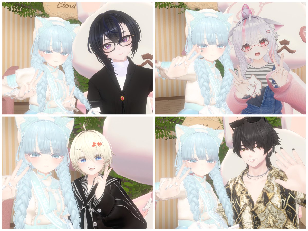 #PochiCafe 
アフター(？？？)もありがとう〜🩵
ボクもみんなの接客したかったよ😭🩵