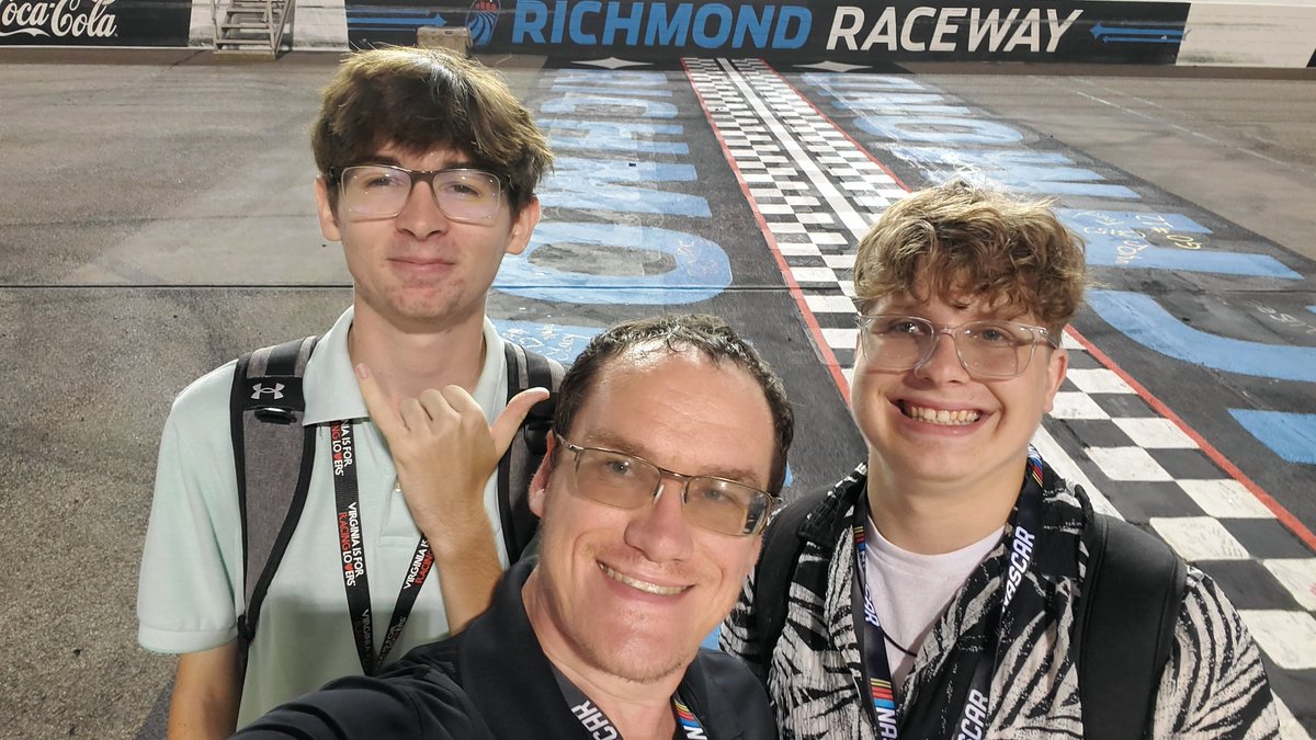 The squad from Richmond. 

What fills me with so much pride is that <a href="/MattBlackley_/">Matthew Blackley</a> and <a href="/MrWyat5/">WyattTinsley</a> are both first-year rookies on the #NASCAR media side. But they had the fire to learn and trusted me to help steer the ship forward. 

All weekend they crushed it. Love these guys. 🔥