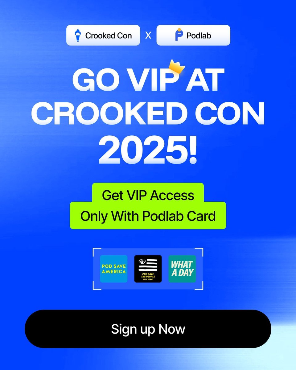 PodPodpay's tweet image. Elevate your experience with crookedcon.com in 2025, powered by podlabs. Dive into a world where exclusive access meets cutting-edge innovation. With VIP privileges, you'll unlock unparalleled opportunities and premium content tailored just for you.