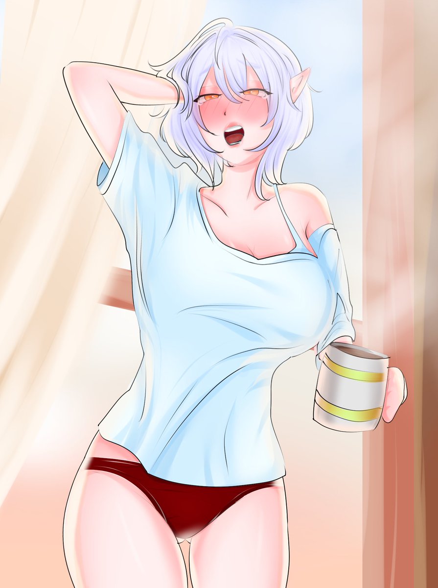 Bwaa Good morning this elf so sleepy this early definitely gonna need some more coffee 💞