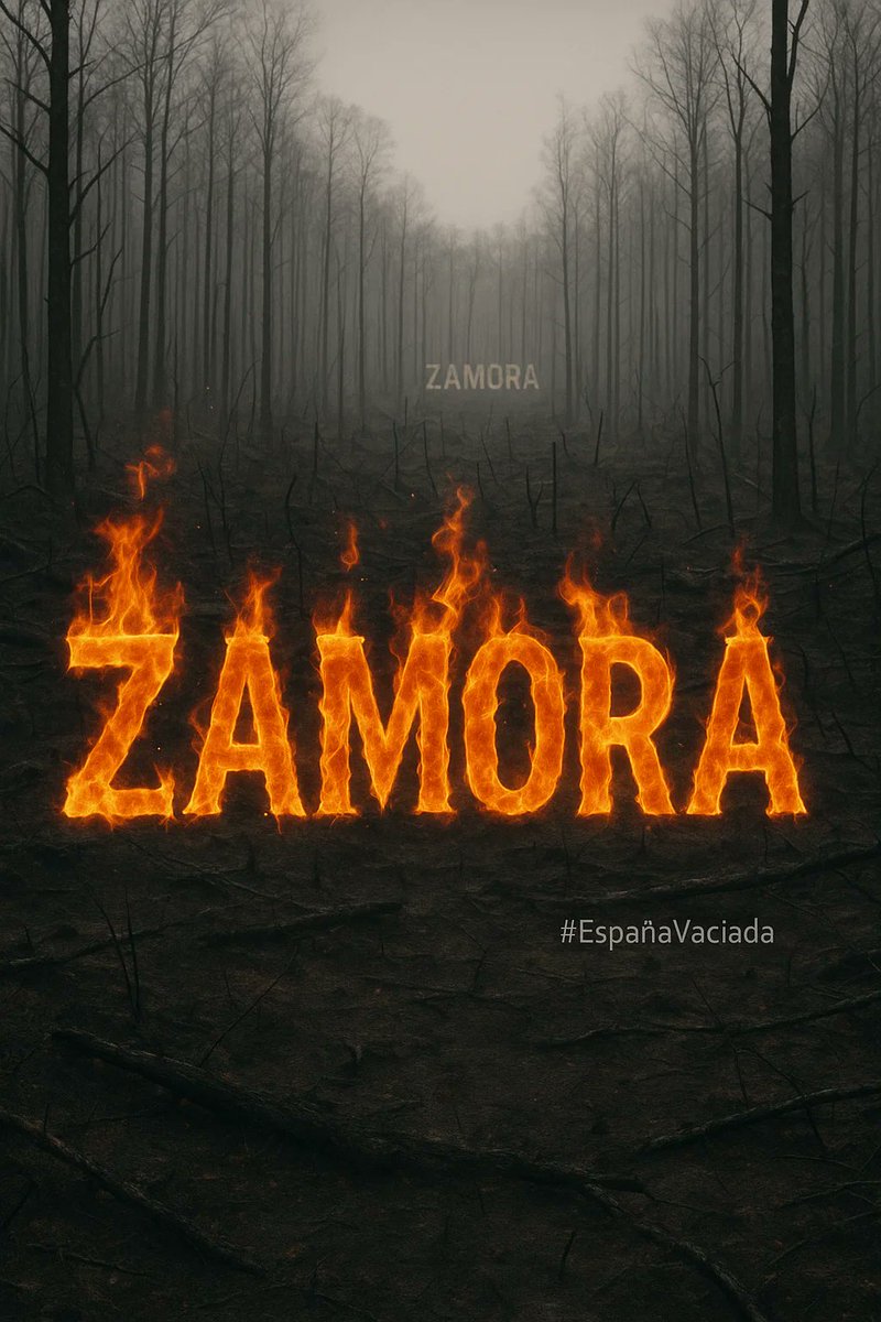 La provincia de Zamora está ardiendo por todas sus comarcas. Las cenizas caen en la ciudad bajo una nube de humo. Y las instituciones mientras tanto echándose la culpa entre ellas, con una evidente falta de medios e incompetencia, que no es nueva. #EspañaVaciada #EspañaVacilada