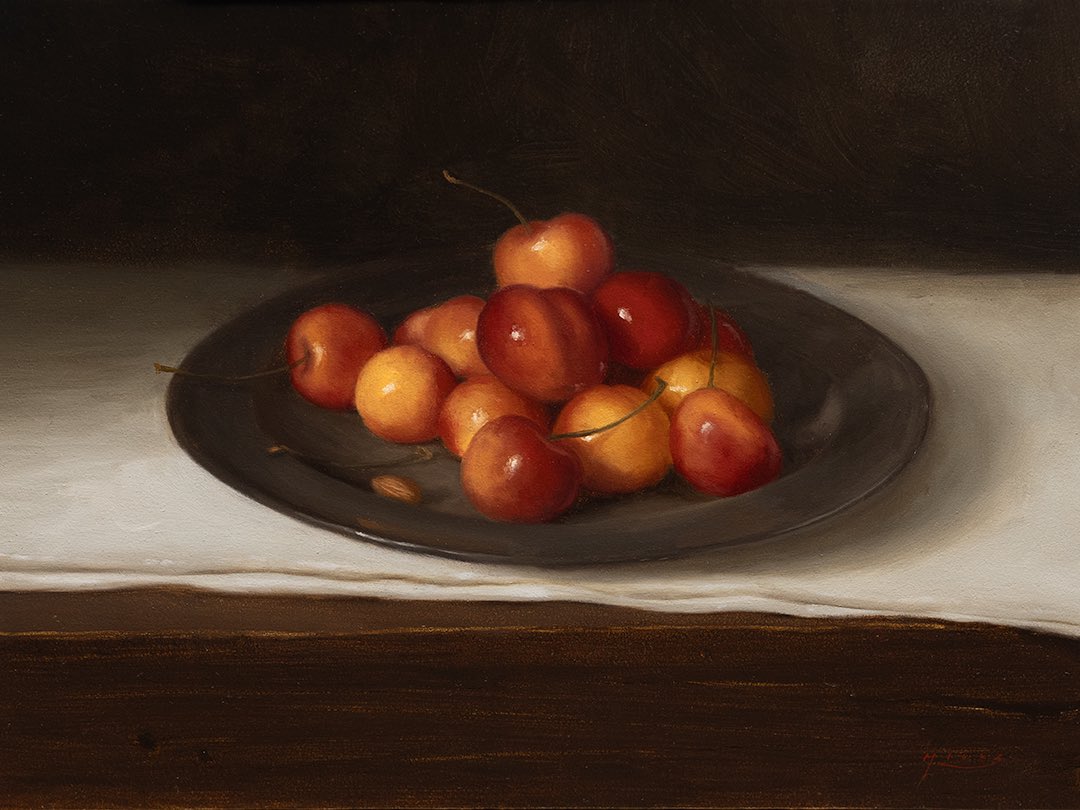 ‘Rainier Cherries’ 6x8 oil on panel
mrmillsart.com