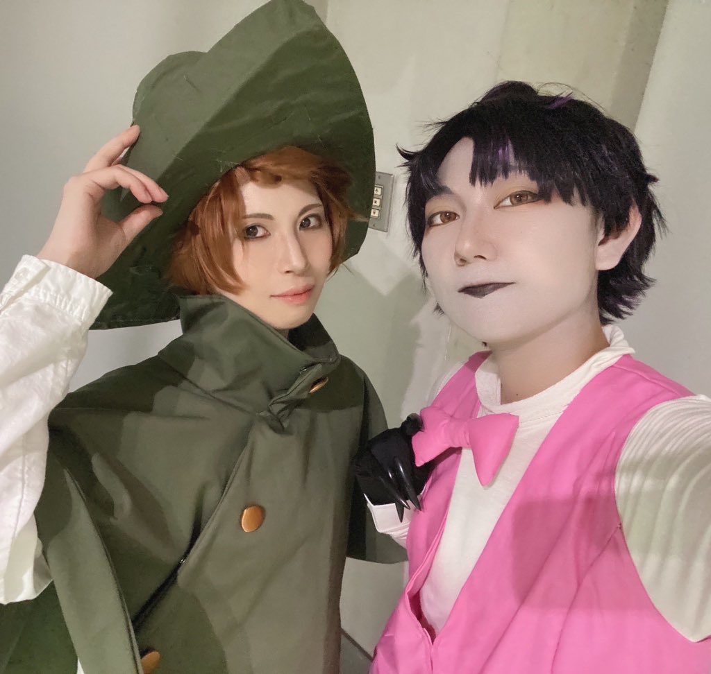 のぎじ ✧ 5/10-11都市解webオンリーNo.0049 (@nogizi) on Twitter photo Billie Bust Up!のFantoのコスプレをしました🎭
サークル参加かつ初コスプレで色々バタバタで大変でしたが、とても楽しかったです!😆✨
※Barnaby&Fantoの帽子とポンチョ制作:<a href="/nibi9696/">白狐ʕ•̫͡•ིʔྀ♬✧8/17 大阪インテ売り子 & /23 コスパフォ</a> ちゃん Billie Bust Up!のFantoのコスプレをしました🎭
サークル参加かつ初コスプレで色々バタバタで大変でしたが、とても楽しかったです!😆✨
※Barnaby&Fantoの帽子とポンチョ制作:<a href="/nibi9696/">白狐ʕ•̫͡•ིʔྀ♬✧8/17 大阪インテ売り子 & /23 コスパフォ</a> ちゃん