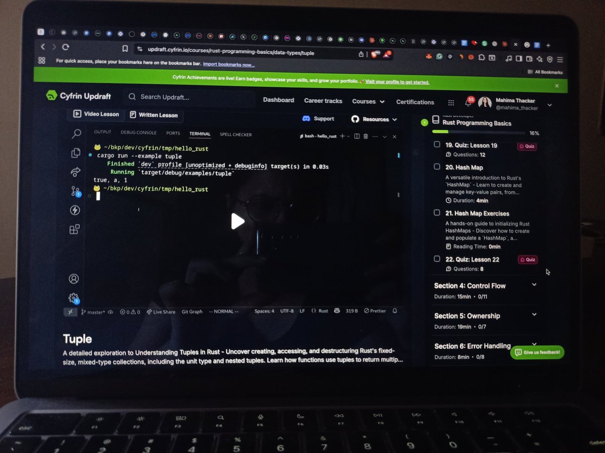 Mahima Thacker (@mahima_thacker) on Twitter photo Sunday grind mode🔛
Time to level up with <a href="/CyfrinUpdraft/">Cyfrin Updraft 🟩</a>, <a href="/ProgrammerSmart/">🐸Smart🐸Contract🐸Programmer🐸</a>💪🏻 Sunday grind mode🔛
Time to level up with <a href="/CyfrinUpdraft/">Cyfrin Updraft 🟩</a>, <a href="/ProgrammerSmart/">🐸Smart🐸Contract🐸Programmer🐸</a>💪🏻