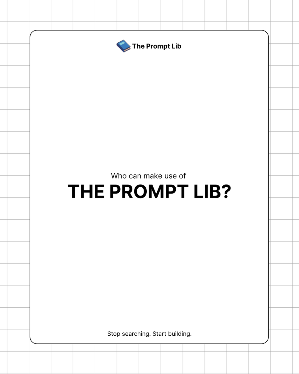 thepromptlib's tweet photo. Built for the builders. Whether you're a marketer, developer, or founder. The Prompt Lib is your new command center. 

#AIforIndia #DevTools #MarTech https://t.co/E0Y5TqG857