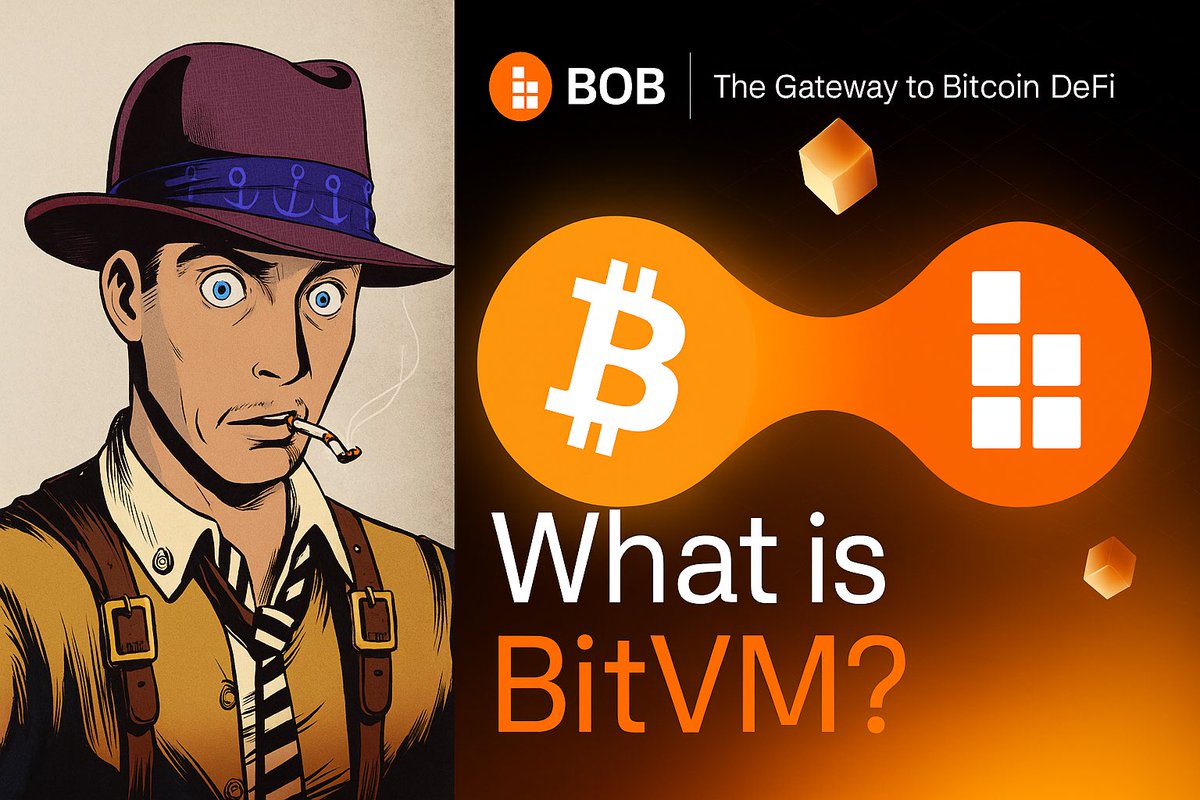 Bitcoin is the most secure network on earth but too rigid for DeFi
Enter BitVM2  with <a href="/build_on_bob/">BOB</a> 🧩

Instead of forcing Bitcoin to change, BitVM runs programs around it → disputes go on-chain if anyone cheats.
Result?
🧵👇