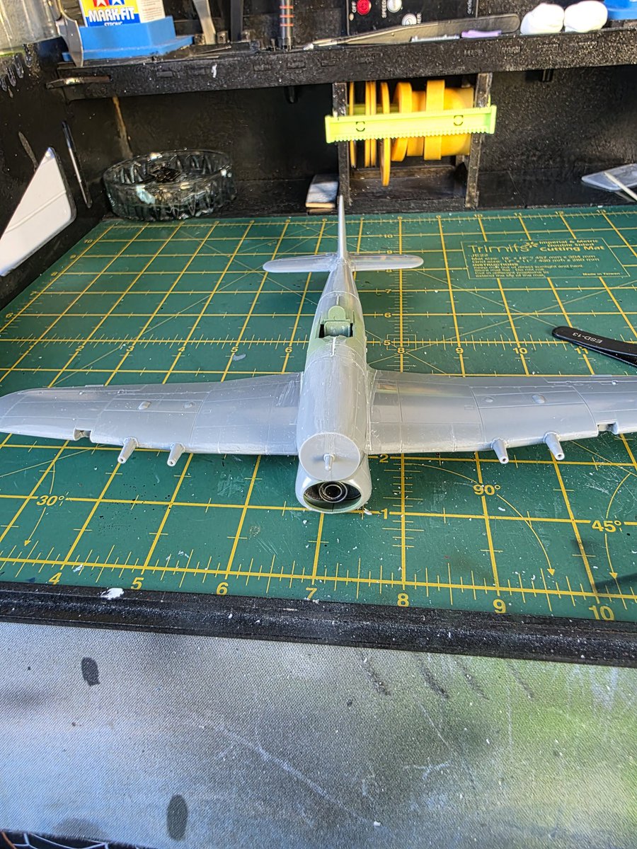 #JFFForSimon Got it together so far. Finding lots of gaps which isn't good. Next will be fitting the cockpit before I apply aback primer.