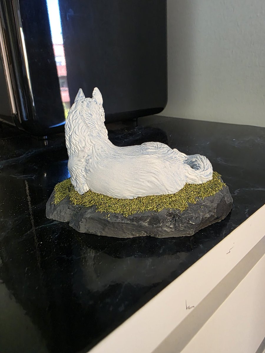 Had fun with this. Just need to seal it in. Added the grass for a bit more effect.