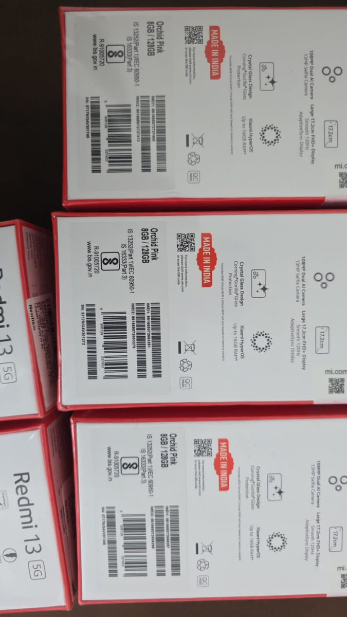 giassk009's tweet image. @AmazonIndia @AmazonHelp @JeffBezos I ordered 6 qty of Redmi 13 (6/128GB) phones, but delivery had only 5 inside. Package looked repacked with Amazon sticker. This is unacceptable for a high-value order. Need urgent resolution! #Amazon #Complaint