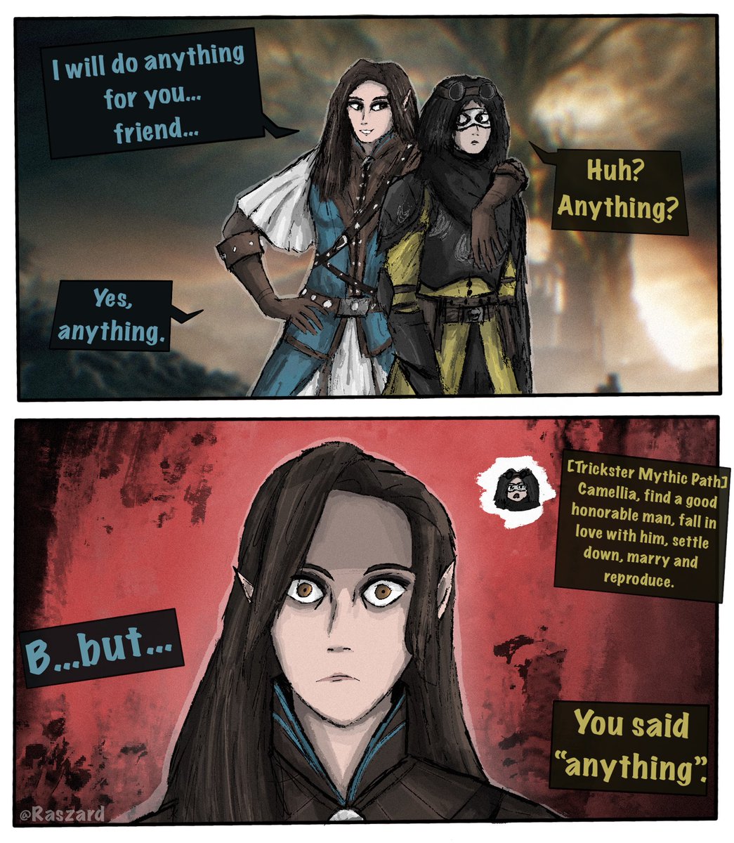 raszard's tweet image. Camellia gets what she deserves  

#pathfinder #pathfinderwotr #wotr #pathfinderwrathoftherighteous #wrath_of_art #Camellia