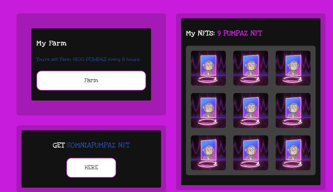 🎉NFT'S ON SOMNIA YIELD FARMING🎉

The wait is over 🙌 
We're excited to announce that  NFTs yield farming is now LIVE on #SomniaPumpaz. 
This is the first of its kind on <a href="/Somnia_Network/">Somnia</a> 

Link: testnet.Somniapumpaz.xyz 

No GPUs, no drama—just your wallet, ApeOnSomnia Pumpaz