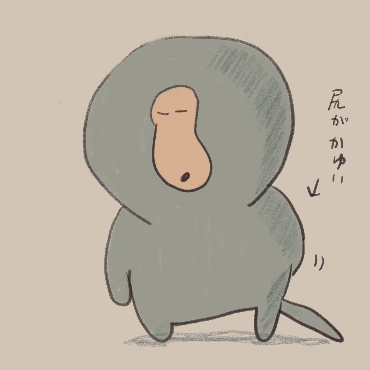 尻がかゆいおさる