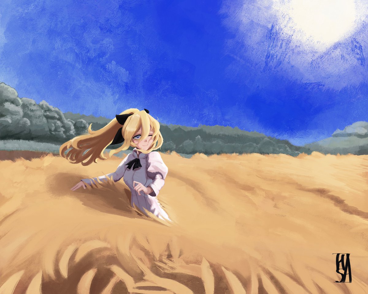 Lilly in a wheat field (Lilly Satou)

#katawashoujo