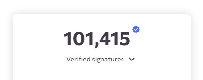 RBVProjects's tweet image. The petition has now over 100.000 signatures!