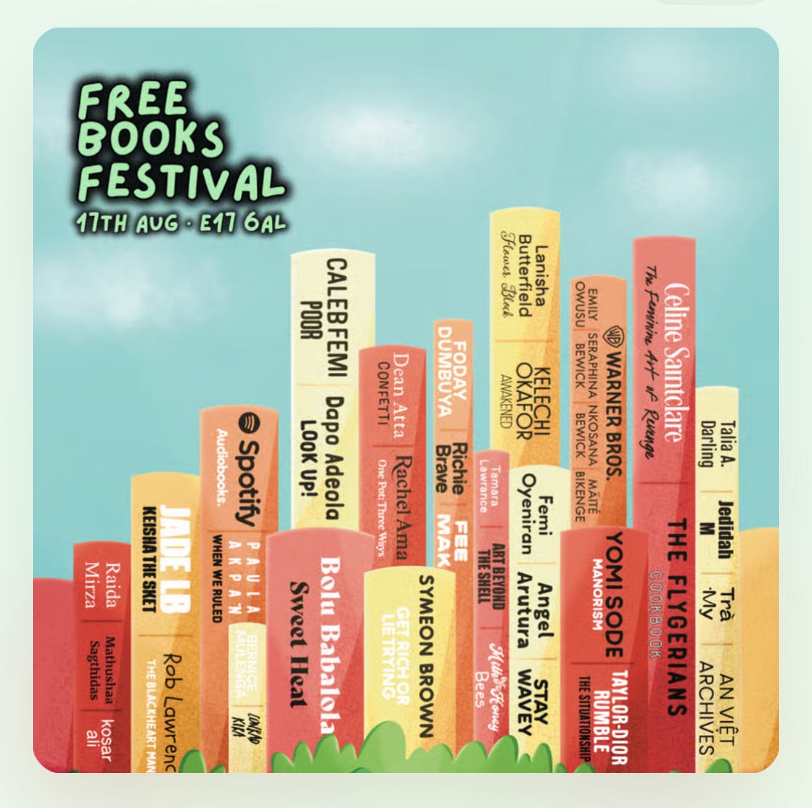On my way to the brilliant Free <a href="/BooksCampaign/">Free Books Campaign</a> festival to sign some copies of #Unheard. More on their important work here freebookscampaign.co.uk/festival-25