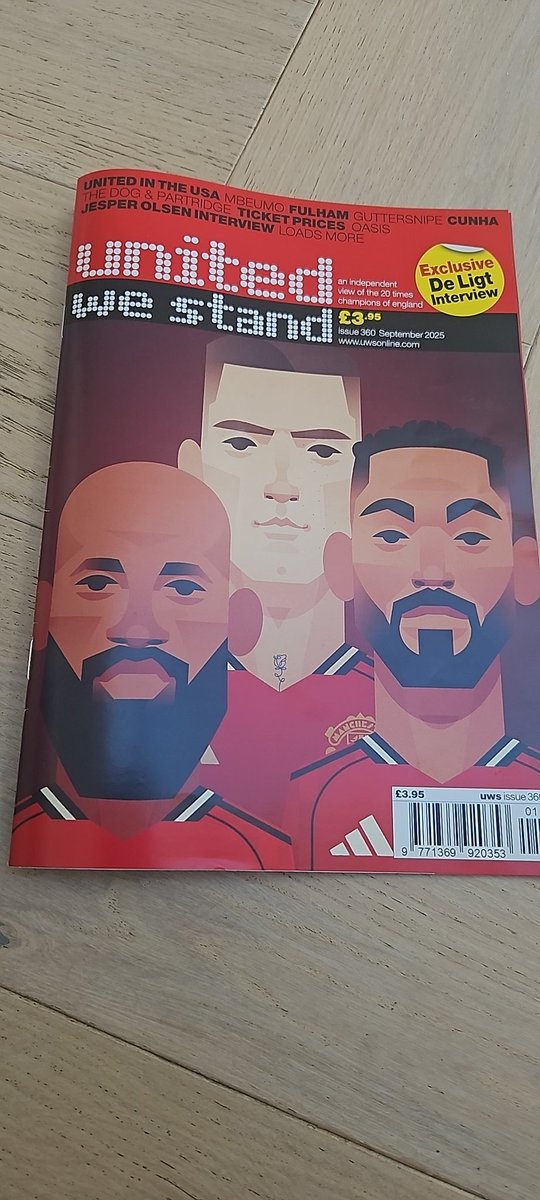 New season and new UWS. On sale from 1.15pm at the usual spots.