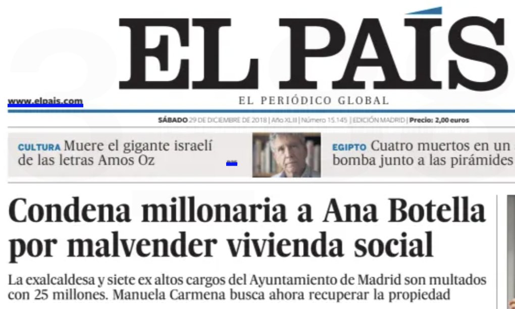 Recordatorio. Para los despistados, Ana Botella sigue siendo las costilla de Aznar.